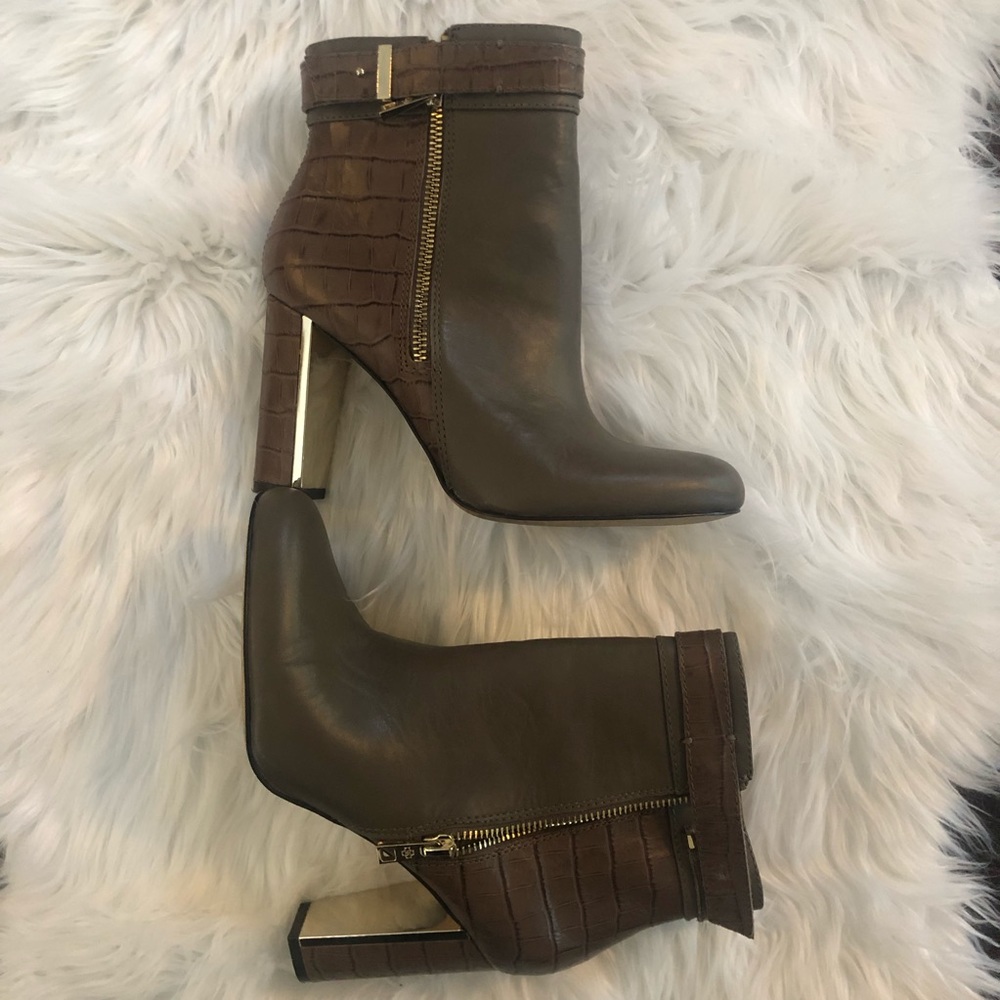 Ann Taylor Leather Ankle Boots